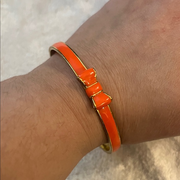 kate spade Jewelry - Kate Spade Orange Bow Bracelet